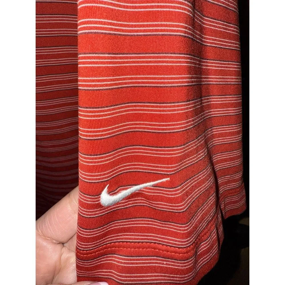 Nike‎ Men's Large Golf Fit Dry Polo Shirt Stretch Shirt EUC